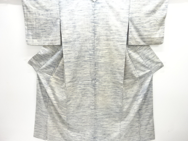 霞模様織り出し手織り紬着物